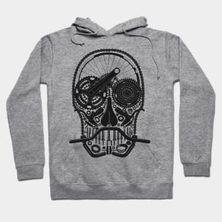 Bike Parts Skull Hoodie